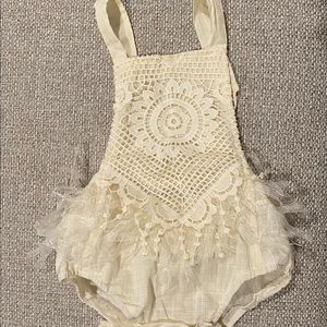Boho infant romper. Brand new, never worn.